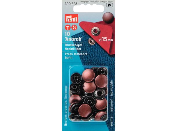 Trykknapper anorak refil